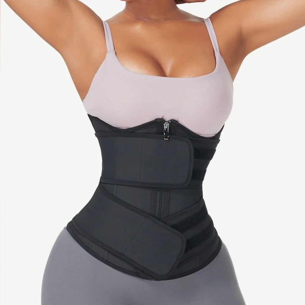 Womens Corset Latex Waist Trainer Shapewear